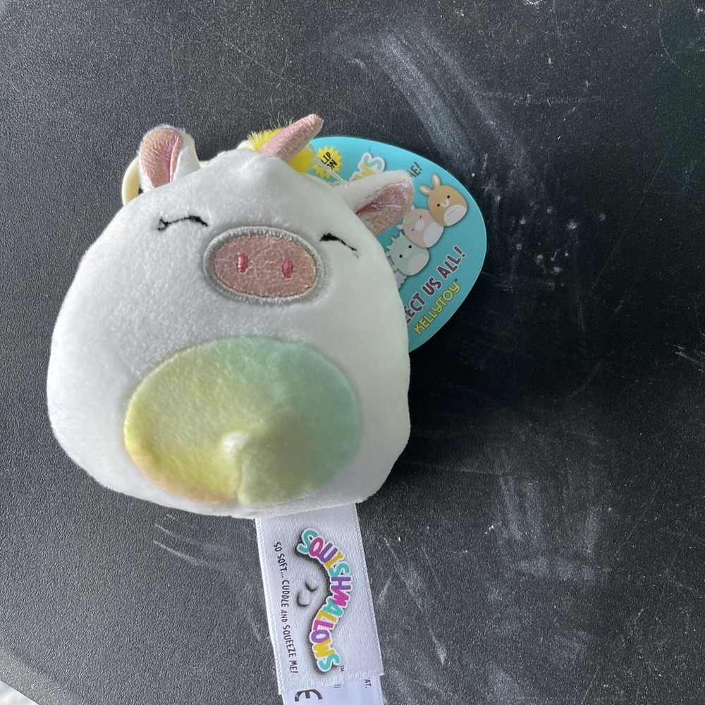 Kellytoy Squishmallow Mini 3.5" Squishy BackPack Clip Sofia‎ Rare Hard To Find